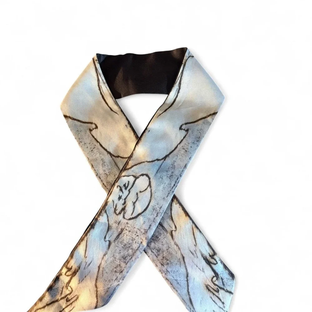David Yurman silk scarf/ribbon